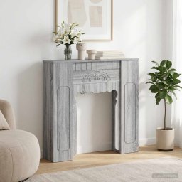 Cadru pentru semineu Sonoma gri 93 x 20 x 89 cm Lemn prelucrat GartenMobel Dekor