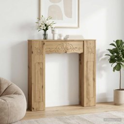 Cadru pentru semineu Stejar Artizanal 102 x 20 x 102 cm GartenMobel Dekor