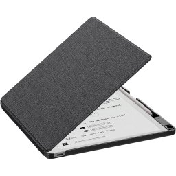 Husa MoKo Book Folio pentru Remarkable Paper Pure 10.3", Suport pentru Marker, Magnetic, Negru-Textil