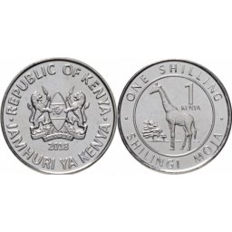Kenya 2018 - 1 shilling, circulata