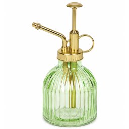 Sticla pentru udarea plantelor Pufo Elegant, pulverizator decorativ pentru interior, 200 ml, verde