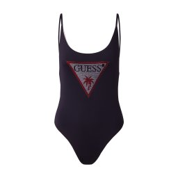 GUESS Costum de baie întreg roșu / negru / argintiu