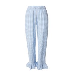 Lindex Pantaloni de pijama azuriu / alb