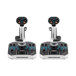 Thrustmaster Sol-R 2 HOSAS Space Sim Duo Negru, Alb USB Joystick control zbor Analog/ Digital PC-ul PC