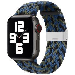 Strap Fabric Watch Band 8/7/6 / SE / 5/4/3/2 (41mm / 40mm / 38mm) Braided Fabric Strap Watch Bracelet Blue