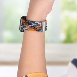 Strap Fabric Watch Band 8/7/6 / SE / 5/4/3/2 (41mm / 40mm / 38mm) Braided Fabric Strap Watch Bracelet Green