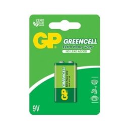 Baterie Zinc Greencell GP 9V, 1 Buc / Blister