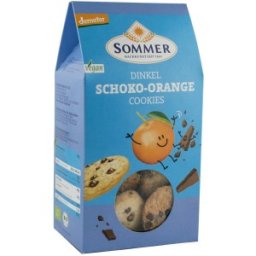 Biscuiti Bio din Grau Spelta cu Ciocolata AMaruie si Ulei de Portocale, Demeter, 150 g Sommer