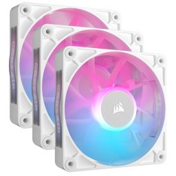 VENTILATOR Corsair iCUE LINK RX120 3x120mm RGB ALB, 0.400-2100 RPM +/- 10%, 10.5-74.2 CFM, Presiune Statica: 0.12-4.38 mm-H2O, 10-36dBA, Prindere magnetica, Lungime cablu 135mm, 600mm CO-9051022-WW