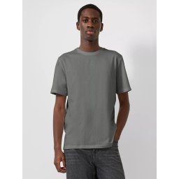 Q/S by s.Oliver Tricou barbati, la baza gatului, din bumbac, Regular Fit, Gri (SELECTATI MARIMEA: M)