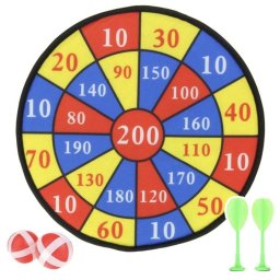 Tabla joc darts magnetic cu arici pentru copii si adulti, 2 sageti si 2 bile velcro incluse, joc distractiv pentru interior si exterior