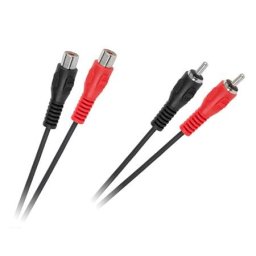 Cablu RCA Lechpol KPO2661-3 | 2xRCA Tata - 2xRCA Mama, 3m