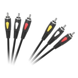 Cablu Cabletech KPO4002-3.0 | 3RCA-3RCA, 3m, ECO-LINE