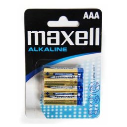 Baterii Maxell LR03 MAX-LR03-4 | AAA, Alcaline, Blister 4 Buc