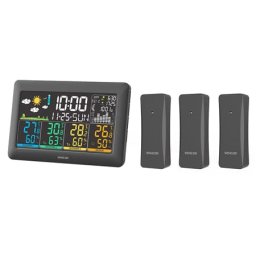 Statie Meteo Sencor SWS 6300 | 3 Senzori Wireless, Prognoza, Alarma