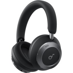 Casti Wireless Anker Soundcore Space One Pro A3062G11 | Over-Ear, ANC Adaptiv, Hi-Res, 6 Microfoane, Bluetooth 5.3, Negru