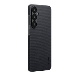 Husa Samsung Pitaka KS2501S | Galaxy S25+, MagEZ, Twill, Negru/Gri