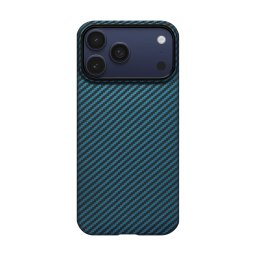 Husa Pitaka MagEZ 7 Pro KI1706BP | iPhone 17 Pro, 600D, Ultra-Slim, Negru/Albastru