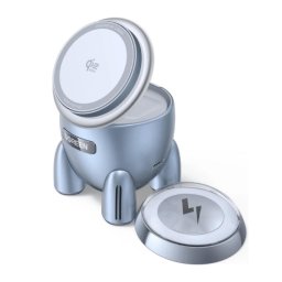 Incarcator Wireless Ugreen UNO Rocket Magnetic 2-in-1 W713-65300 | 25W, Qi2, Albastru