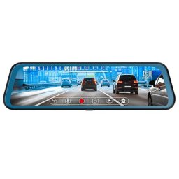 Camera Auto DVR Oglinda Peiying PY-DVR032 | 4K, Dual, Ecran 10", Negru