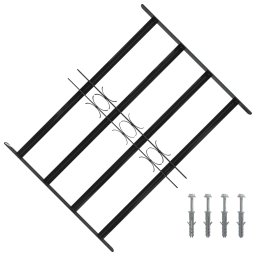 Grila Fereastra Negru 75.5 x 60 cm Otel vopsit electrostatic GartenMobel Dekor