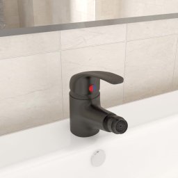 Baterie mixer pentru bideu baie, gri, 13x12 cm GartenMobel Dekor