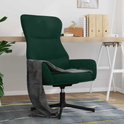 Scaun de relaxare, verde închis, catifea GartenMobel Dekor