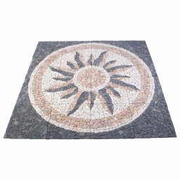 Placi de mozaic cu model de soare Multicolour 120 x 120 cm GartenMobel Dekor