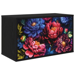 Sistem de TV montat pe perete KIEL 69 x 33 x 40 cm Stejar Negru GartenMobel Dekor