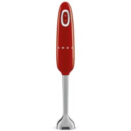 Blender manual Smeg HBF11RDEU, 700 W, 14850 rpm, Functie Turbo, Maner antiderapant, Rosu