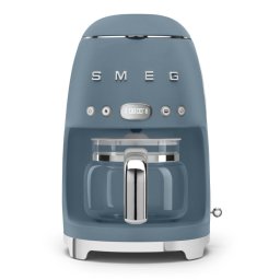 Cafetiera electrica Smeg DCF02SBMEU, 1050 W, 1,4 l,Cana de 1,25 l, Pana la 10 cesti, Sistem anti-fierbere, Albastru cenusiu