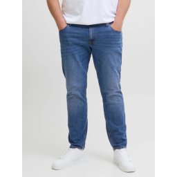 Jack & Jones Plus Blugi Glenn, barbati big sizes, cu talie joasa si croiala Slim Fit, Albastru (SELECTATI MARIMEA: 46, SELECTATI LUNGIMEA: 32)