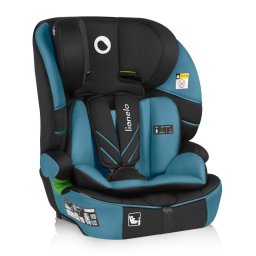 Scaun auto i-Size, Lionelo, Levi Fix, 76 - 150 cm, 1 2 3, ISOFIX + Top Tether, Tetiera reglabila in 10 pozitii, Insertie ergonomica Dri-Seat, Tapiterie lavabila, Negru
