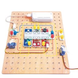 Set constructie STEAM electronic Headu Lab Box Circuit Explorer Pro, 30+ experimente, 34 piese