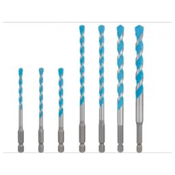 BOSCH Set 7 burghie EXPERT MultiConstruction, diametre 5/5.5/6/6/7/8/10 mm, prindere HEX-9