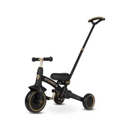 QPlay STAGER - Tricicletă 3 în 1 pentru copii, neagră