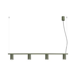 Sollux SL.2714 - Lustră suspendată pe cablu KARBON 4xGU10/10W/230V verde