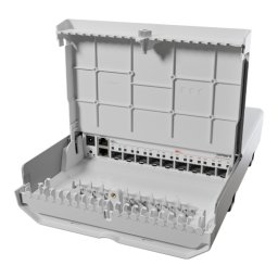 Switch netFiber 9, 4 x SFP+ 10G, 5 x SFP 1G, 1 x Gigabit (PoE-In), outdoor - MikroTik CRS310-1G-5S-4S+OUT
