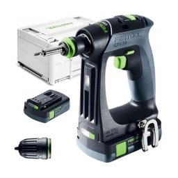 Festool - CXS 18 C 3,0-Plus - Masina de gaurit si insurubat cu 2 acumulatori si incarcator, Li-Ion, 18 V, 3 Ah, 40 Nm, valiza speciala, accesorii