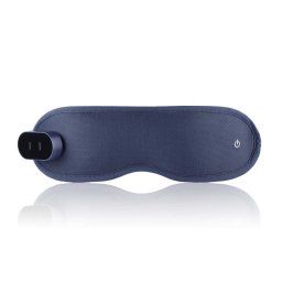 Aparat de masaj pentru ochi Medivon Horizon HYPNOS, 6 W, Mod de incalzire si racire, Vibratii, Reduce tensiunea musculară, Bluetooth, Albastru inchis