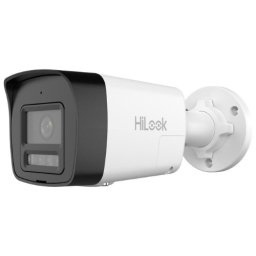 Camera supraveghere IP Hikvision HiLook IPC-B140HA-LUF/SL, 4MP, iluminare duala 30m, 2.8mm, microfon, difuzor, slot microSD, PoE, IP67