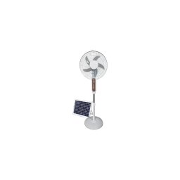 Ventilator solar de podea 15W/4V/230V, 120 cm, alb