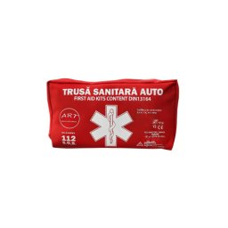 Trusa de prim ajutor auto tip borseta din material textil, omologata RAR ART