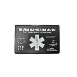 Trusa medicala auto omologata RAR ART, cutie din plastic, DIN 13164