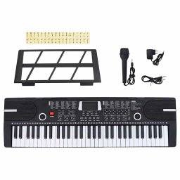 Tastatura electrica pian 61taste cu suport muzical pentru copii GartenMobel Dekor