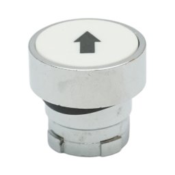 Cap buton comanda alb cu sageata sus Ø22 mm, LAY5 Breckner Germany