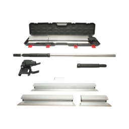 Set 3 gletiere profesionale din inox 30/55/100 cm cu maner telescopic