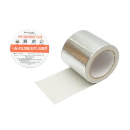 Banda butilica hidroizolanta autoadeziva cu folie aluminiu 100 mm x 5 m