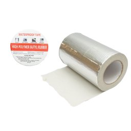 Banda butilica hidroizolanta autoadeziva 200 mm x 10 m cu folie aluminiu