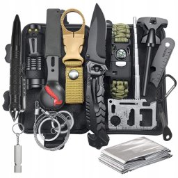 Kit complet de supravieturire 18-in-1 piese pentru camping, calatorii, offroad, ATV, SSV FAVLine Selection